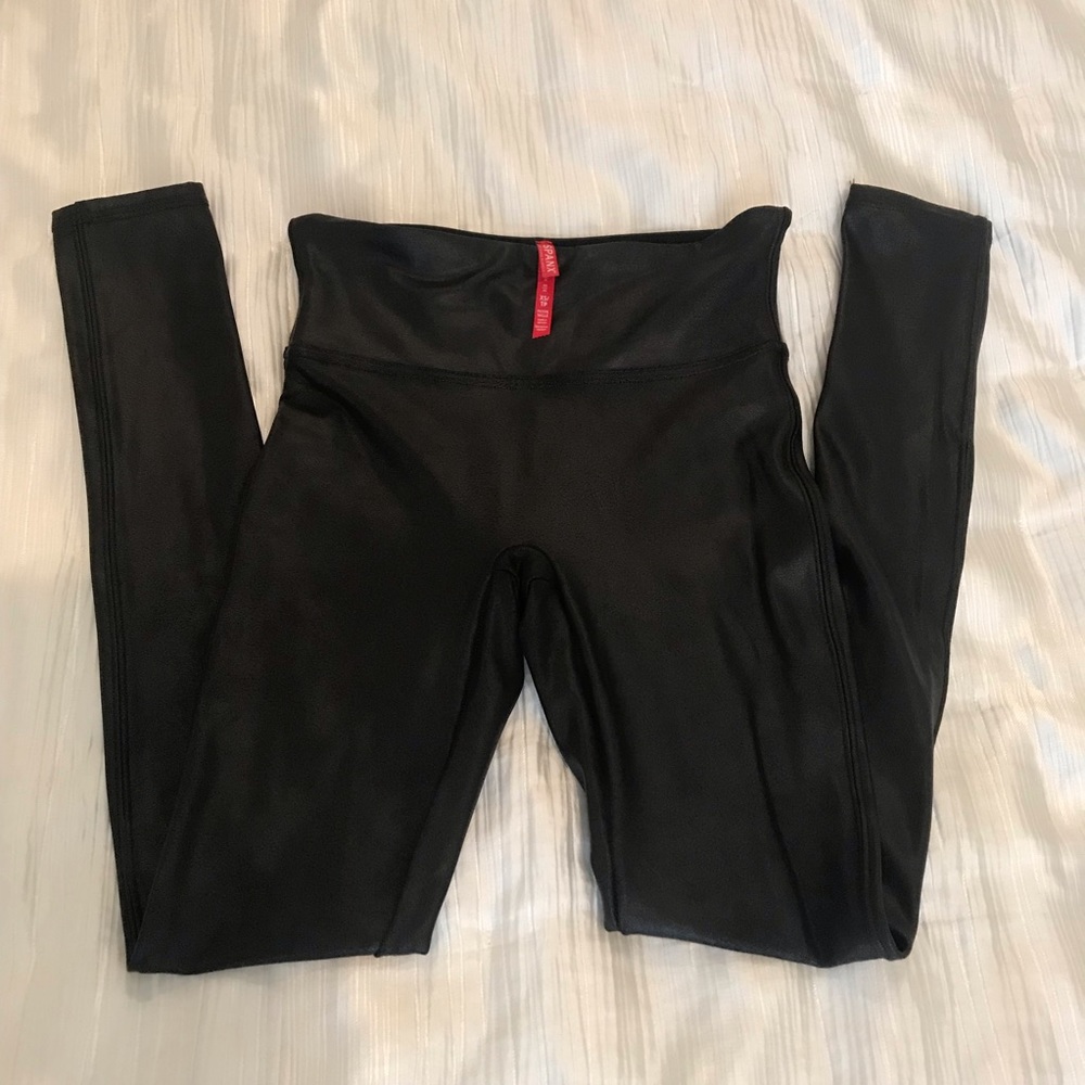 Spanx Faux Leather Leggings Petite XS